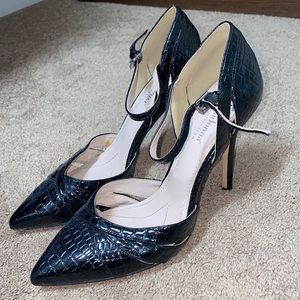 Snakeskin stilettos